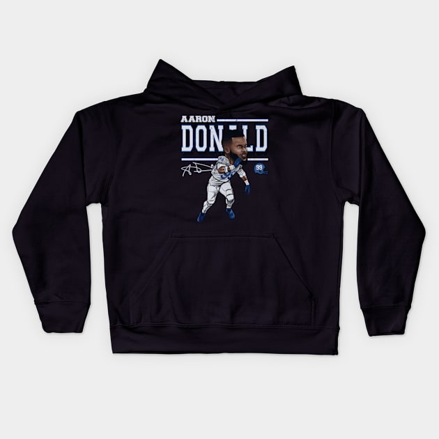 Aaron Donald Los Angeles R Coon Kids Hoodie by Ro Go Dan